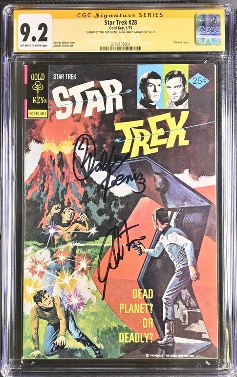 Star Trek #28 Gold Key CGC Signature Series 9.2 Cast x2 Signed Koenig, Shatner - Image 2