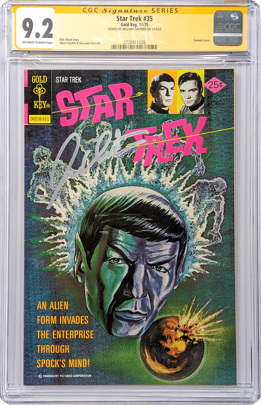 Star Trek #35 Gold Key CGC Signature Series 9.2 William Shatner - Image 2