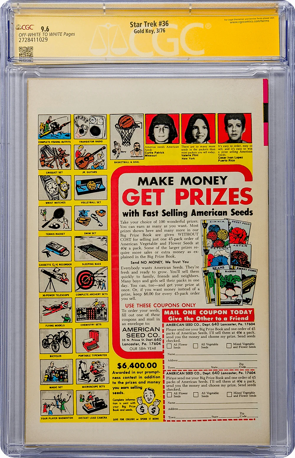 Star Trek #36 Gold Key Comics CGC Signature Series 9.6 Signed by William Shatner - Image 3