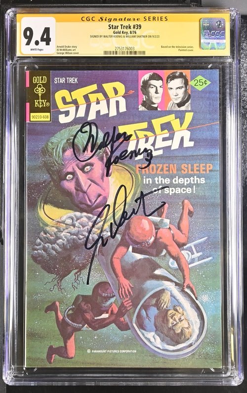 Star Trek #39 Gold Key CGC Signature Series 9.4 Cast x2 Signed Koenig, Shatner - Image 4