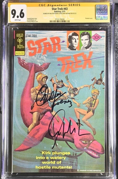 Star Trek #43 Gold Key CGC Signature Series 9.6 Cast x2 Signed Koenig, Shatner - Image 2