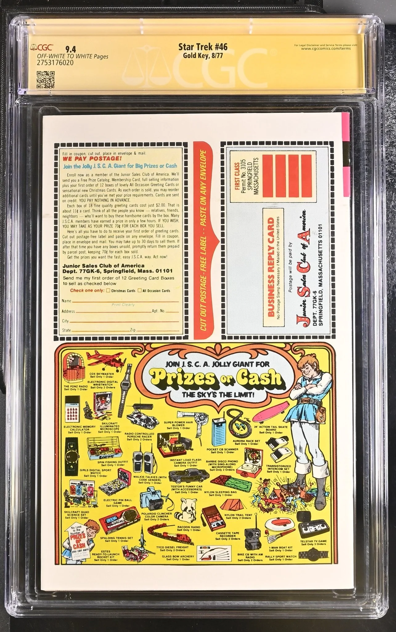 Star Trek #46 Gold Key CGC SS 9.4 Signed Koenig, Shatner - Image 3