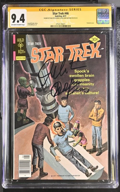 Star Trek #46 Gold Key CGC SS 9.4 Signed Koenig, Shatner - Image 4