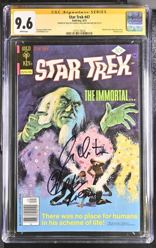 Star Trek #47 Gold Key CGC SS 9.6 Signed Walter Koenig & William Shatner - Image 4