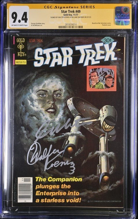 Star Trek #49 Gold Key CGC Signature Series 9.4 Signed x2 Walter Koenig, William Shatner - Image 2