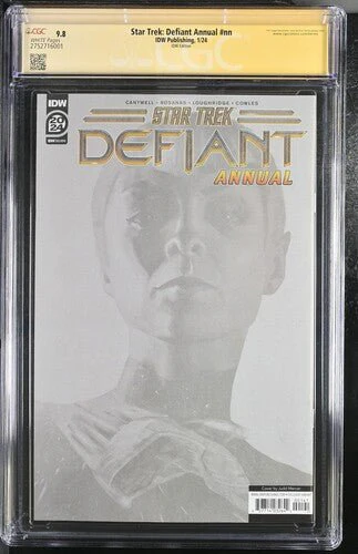 Star Trek: Defiant Annual #nn IDW Publishing CGC Signature Series 9.8 Signed Denise Crosby - Image 3