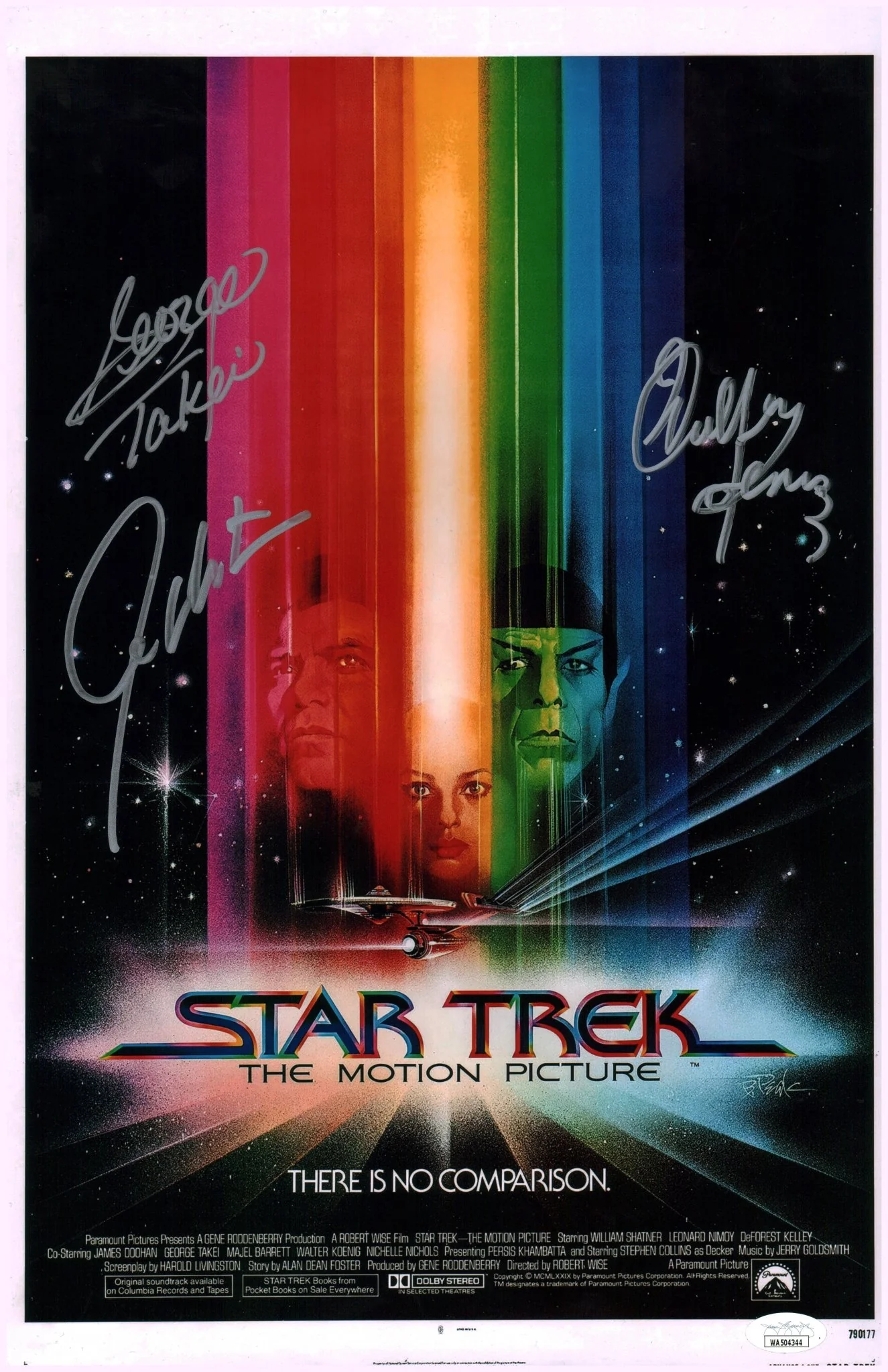 Star Trek: The Motion Picture 11x17 Photo Poster Cast x3 Signed Koenig Shatner Takei JSA Certified Autograph - Image 2