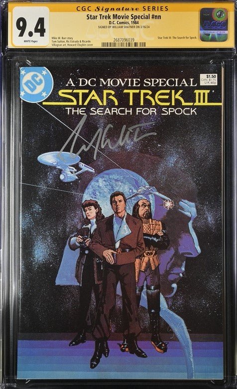 Star Trek: The Movie Special #nn DC Comics CGC Signature Series 9.4 Signed William Shatner - Image 2