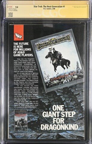 Star Trek: The Next Generation #1 DC Comics CGC Signature Series 9.0 Cast x4 Signed Crosby, De Lancie, Spiner, Mcfadden - Image 5