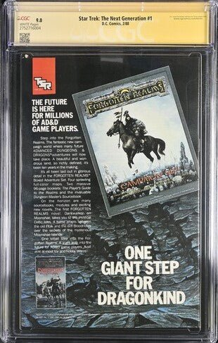 Star Trek: The Next Generation #1 DC Comics CGC Signature Series 9.0 Cast x4 Signed Crosby, De Lancie, Spiner, Mcfadden - Image 7