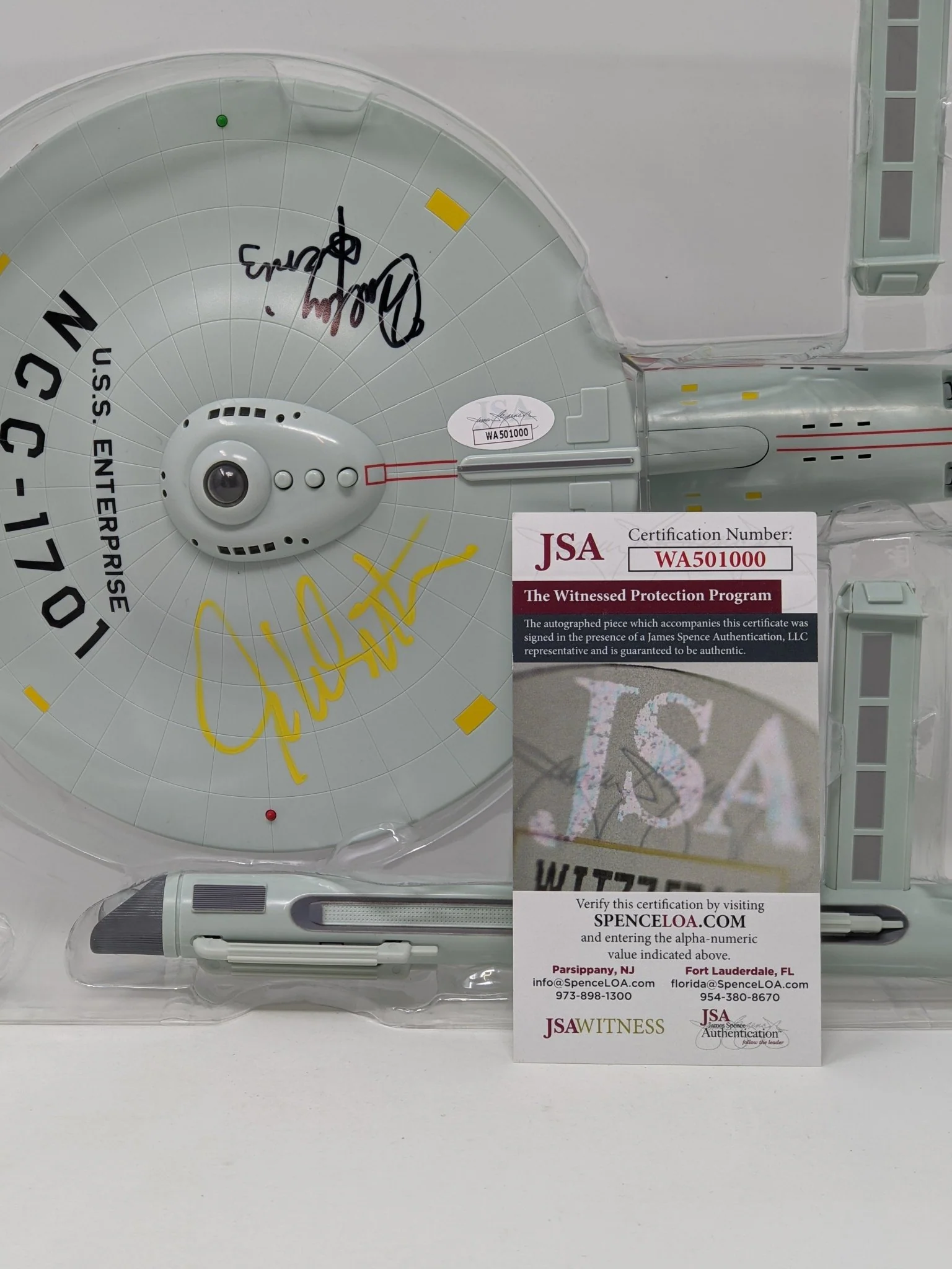 Star Trek USS Enterprise Playmates Model NCC-1701 x2 Signed Koenig Shatner JSA Certified Autograph - Image 121