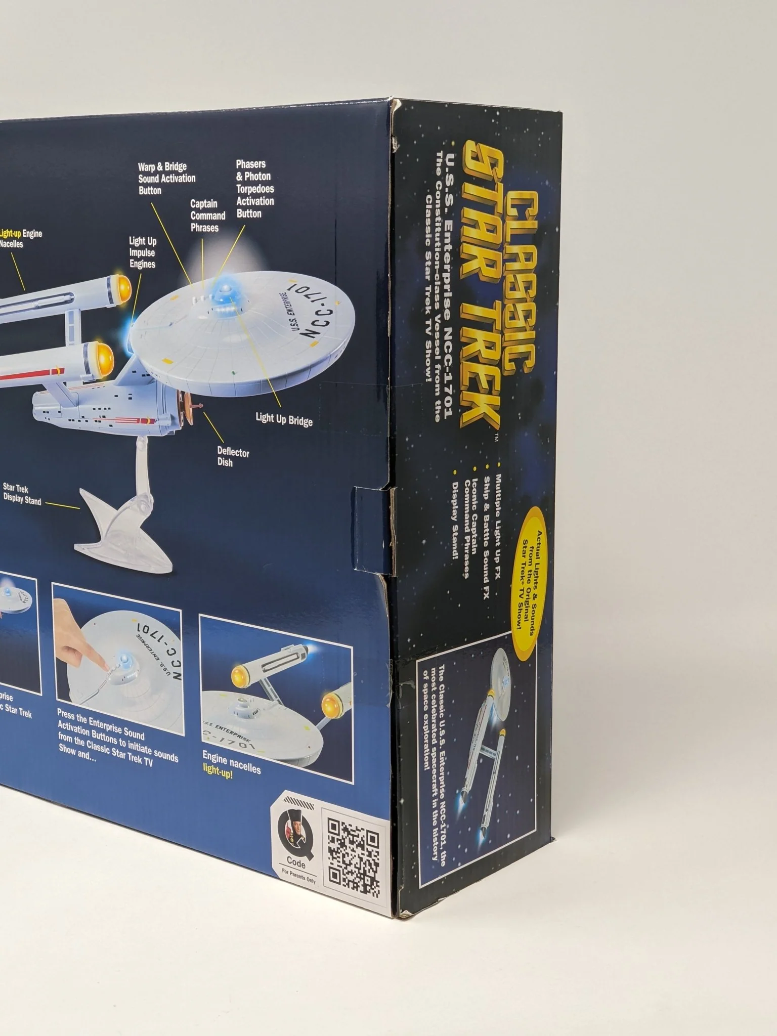 Star Trek USS Enterprise Playmates Model NCC-1701 x2 Signed Koenig Shatner JSA Certified Autograph - Image 13