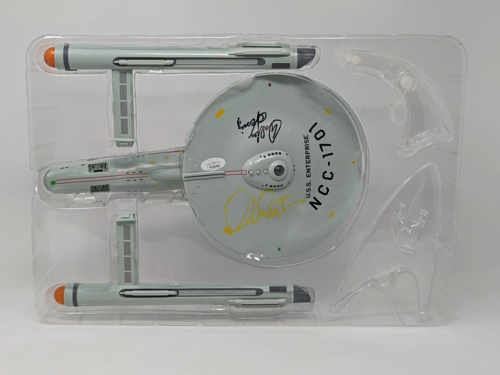 Star Trek USS Enterprise Playmates Model NCC-1701 x2 Signed Koenig Shatner JSA Certified Autograph - Image 142