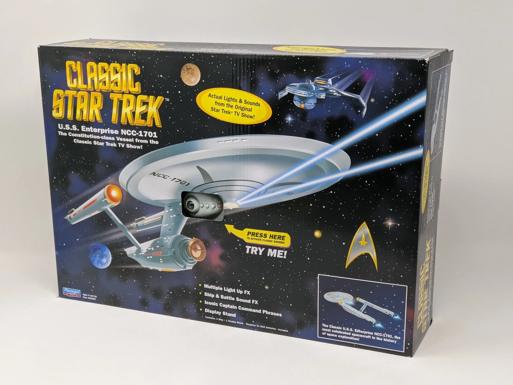 Star Trek USS Enterprise Playmates Model NCC-1701 x2 Signed Koenig Shatner JSA Certified Autograph - Image 3