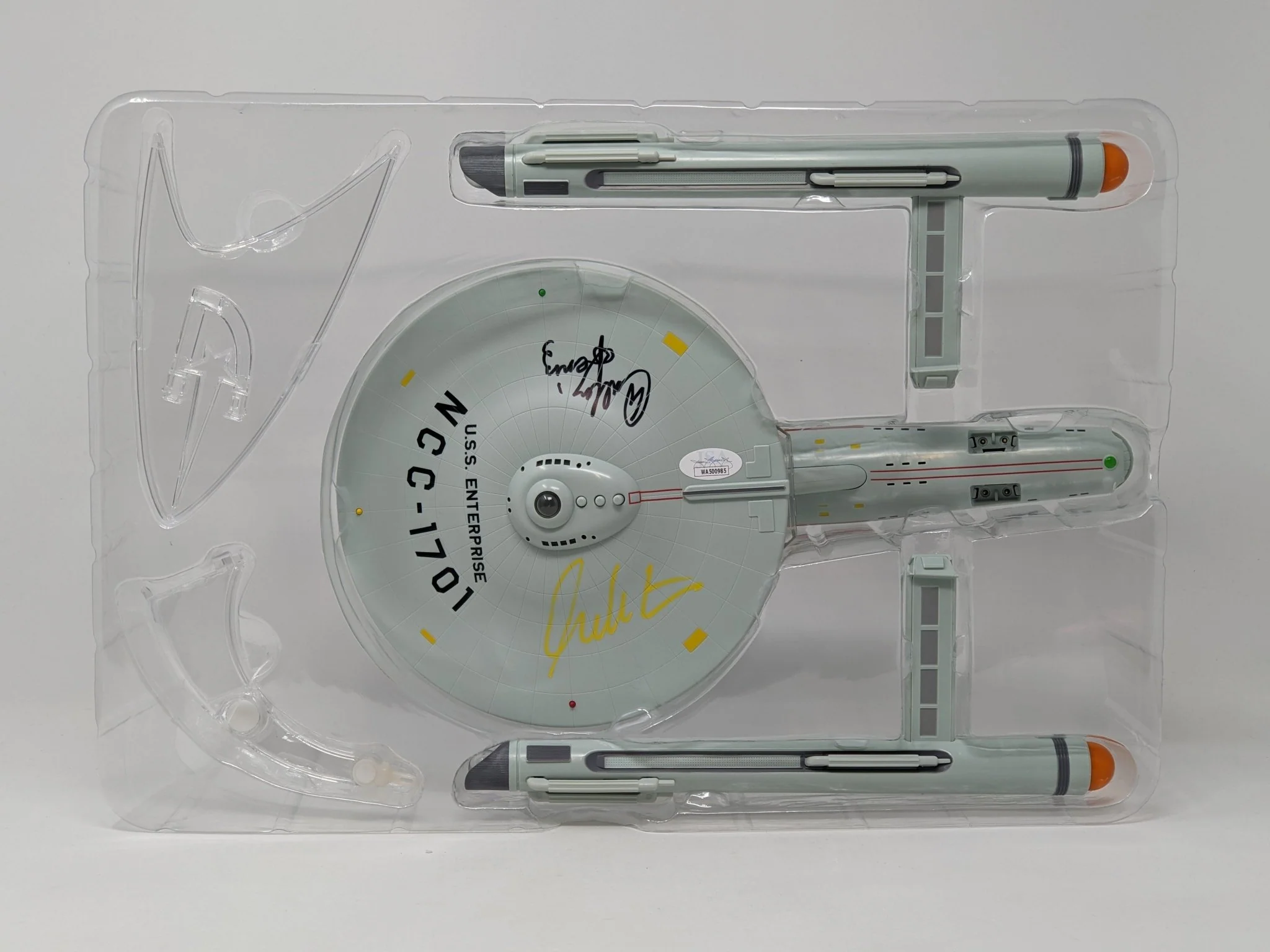 Star Trek USS Enterprise Playmates Model NCC-1701 x2 Signed Koenig Shatner JSA Certified Autograph - Image 44