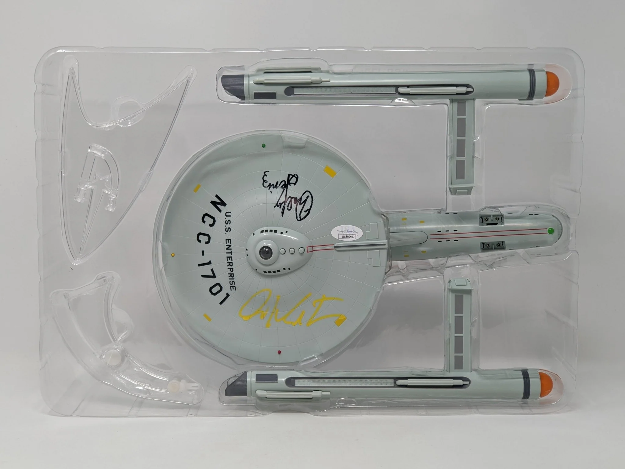 Star Trek USS Enterprise Playmates Model NCC-1701 x2 Signed Koenig Shatner JSA Certified Autograph - Image 63