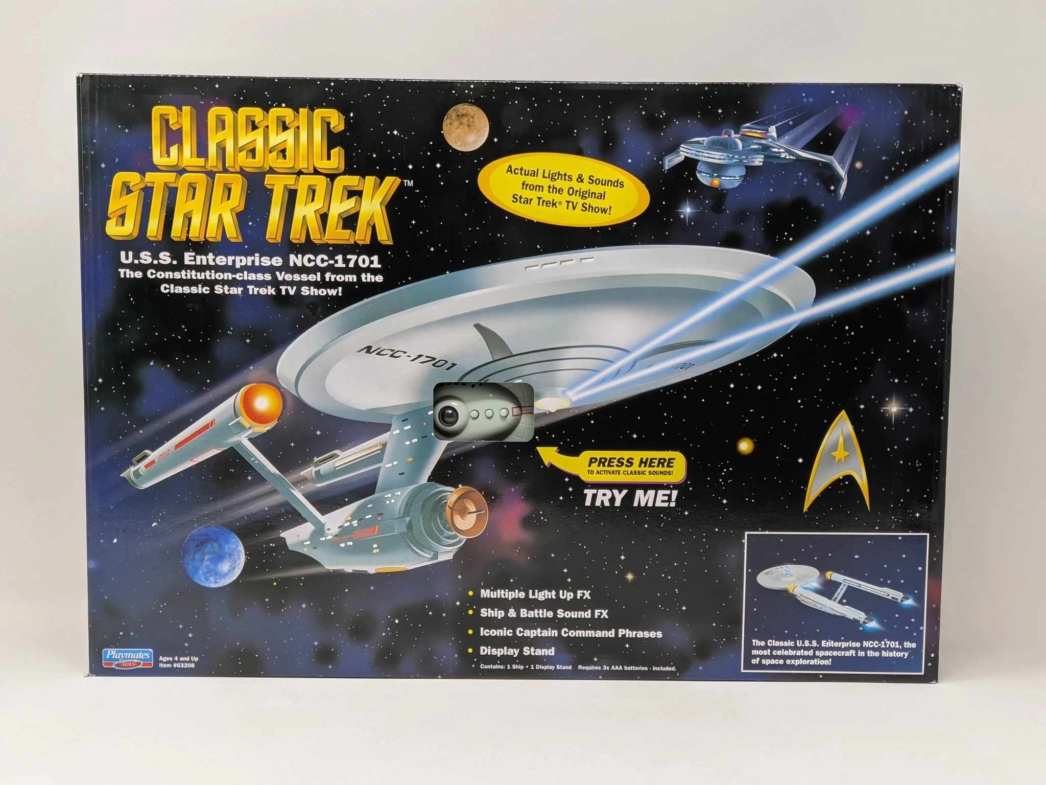 Star Trek USS Enterprise Playmates Model NCC-1701 x2 Signed Koenig Shatner JSA Certified Autograph - Image 8
