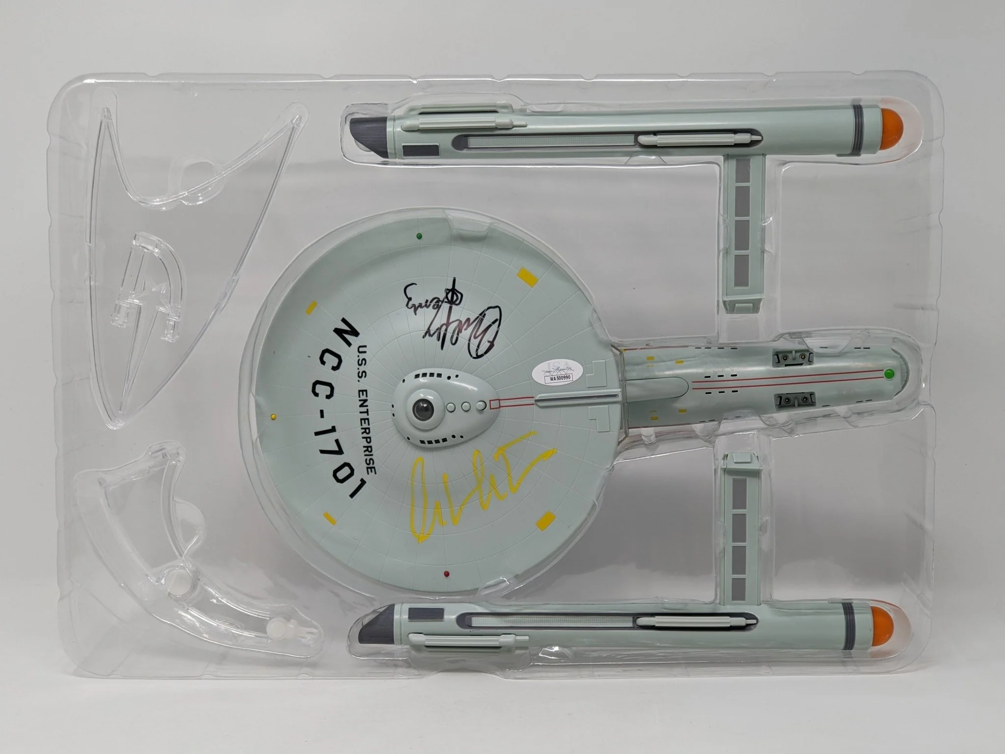 Star Trek USS Enterprise Playmates Model NCC-1701 x2 Signed Koenig Shatner JSA Certified Autograph - Image 93