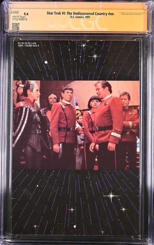 Star Trek VI: The Undiscovered Country #nn DC Comics CGC Signature Series 9.4 Cast x2 Signed Koenig, Shatner - Image 3