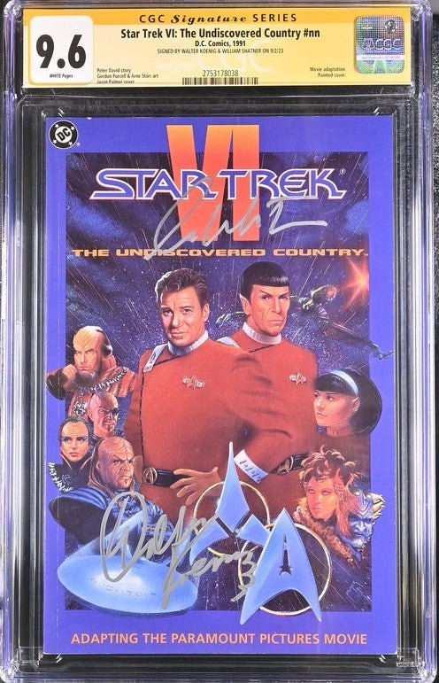Star Trek VI: The Undiscovered Country #nn DC Comics CGC Signature Series 9.6 Cast x2 Signed Koenig, Shatner - Image 2