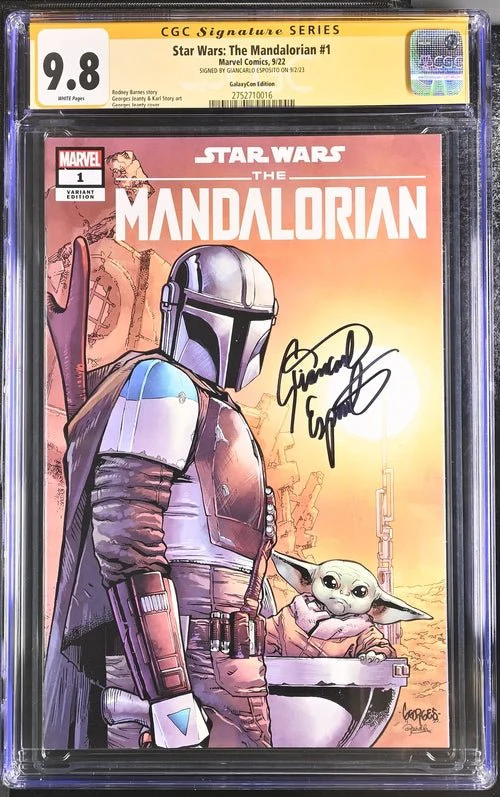 Star Wars: The Mandalorian #1 GalaxyCon Edition Marvel Comics CGC Signature Series 9.8 Signed Esposito - Image 12