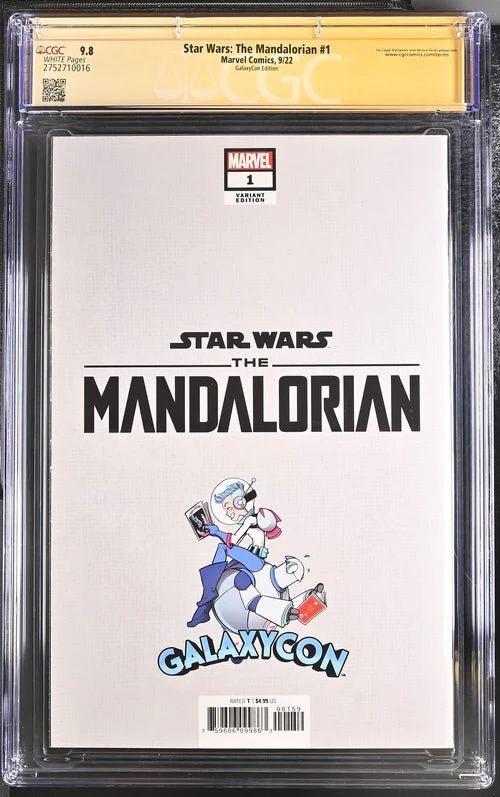 Star Wars: The Mandalorian #1 GalaxyCon Edition Marvel Comics CGC Signature Series 9.8 Signed Esposito - Image 13