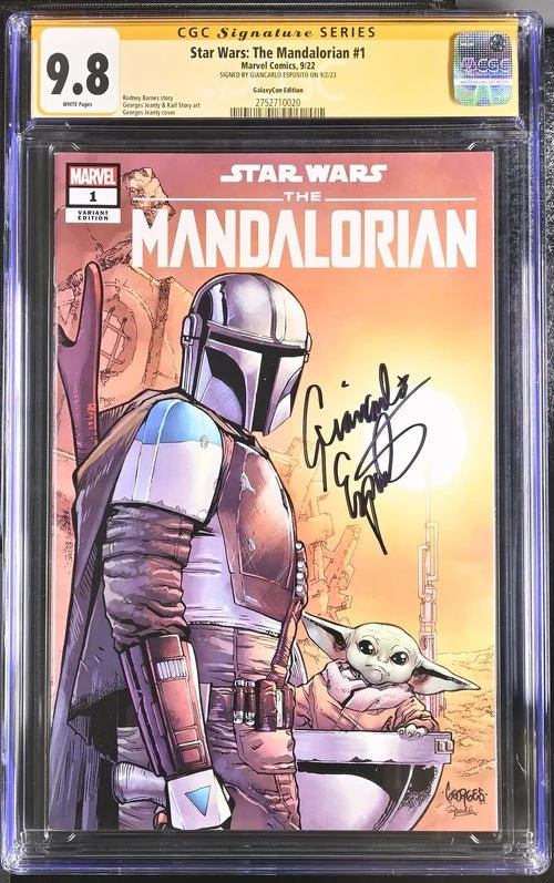 Star Wars: The Mandalorian #1 GalaxyCon Edition Marvel Comics CGC Signature Series 9.8 Signed Esposito - Image 14