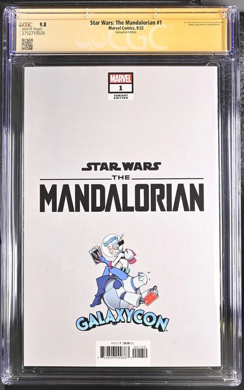 Star Wars: The Mandalorian #1 GalaxyCon Edition Marvel Comics CGC Signature Series 9.8 Signed Esposito - Image 15