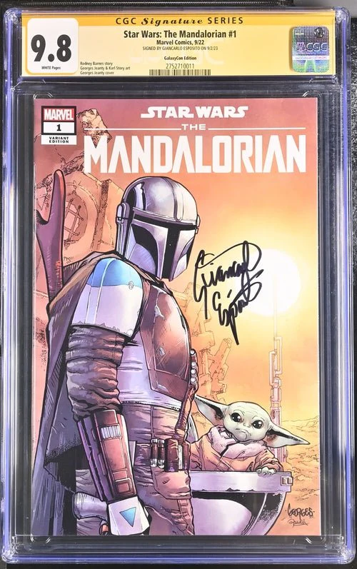 Star Wars: The Mandalorian #1 GalaxyCon Edition Marvel Comics CGC Signature Series 9.8 Signed Esposito - Image 16