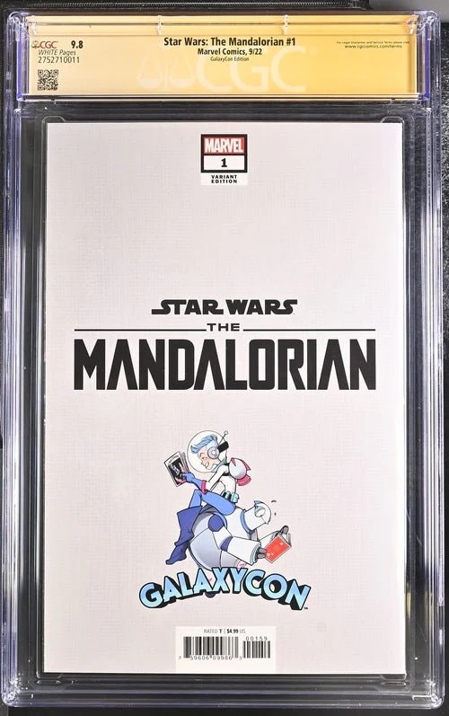 Star Wars: The Mandalorian #1 GalaxyCon Edition Marvel Comics CGC Signature Series 9.8 Signed Esposito - Image 17