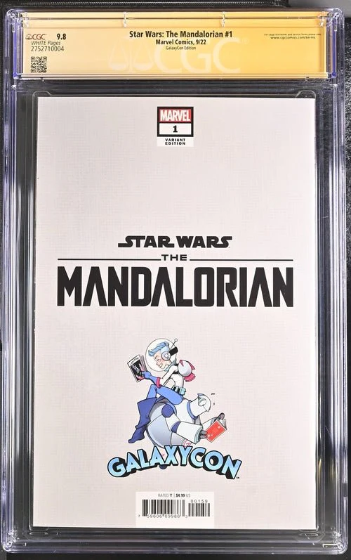 Star Wars: The Mandalorian #1 GalaxyCon Edition Marvel Comics CGC Signature Series 9.8 Signed Esposito - Image 3