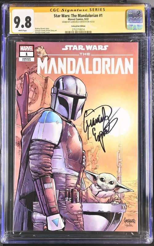 Star Wars: The Mandalorian #1 GalaxyCon Edition Marvel Comics CGC Signature Series 9.8 Signed Esposito - Image 6