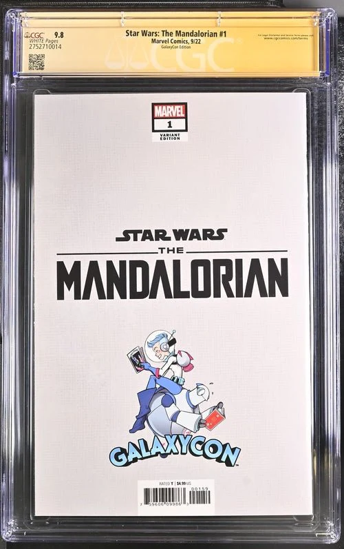 Star Wars: The Mandalorian #1 GalaxyCon Edition Marvel Comics CGC Signature Series 9.8 Signed Esposito - Image 7