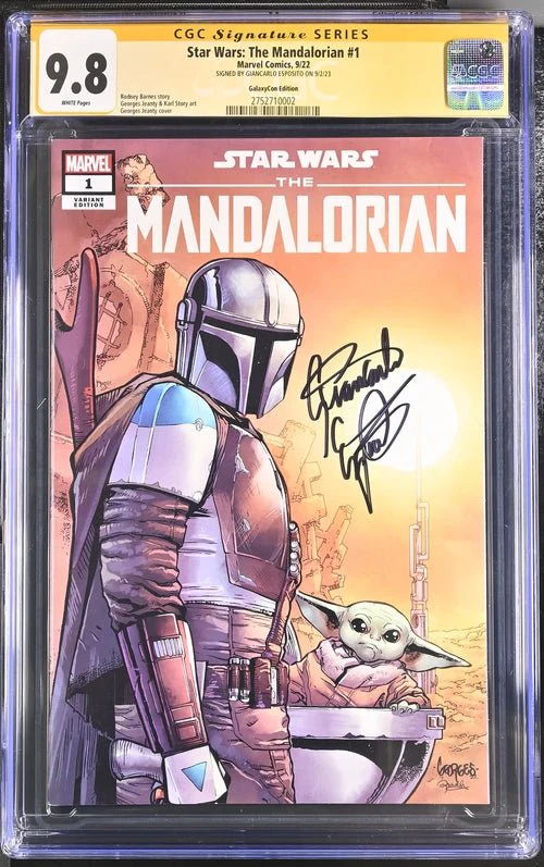 Star Wars: The Mandalorian #1 GalaxyCon Edition Marvel Comics CGC Signature Series 9.8 Signed Esposito - Image 8