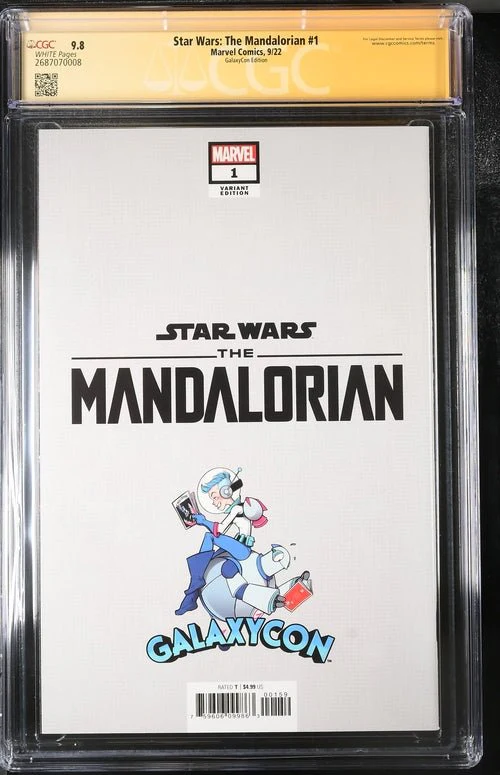 Star Wars: The Mandalorian #1 Galaxycon Exclusive CGC Marvel Comics Signature Series 9.8 x4 Signed Barnes, Jeanty, Esposito, Swallow - Image 33