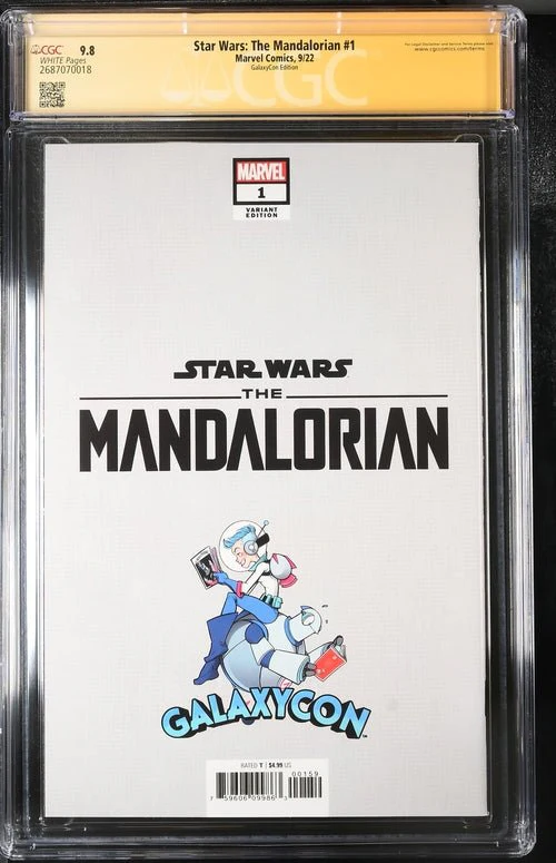 Star Wars: The Mandalorian #1 Galaxycon Exclusive CGC Marvel Comics Signature Series 9.8 x4 Signed Barnes, Jeanty, Esposito, Swallow - Image 35