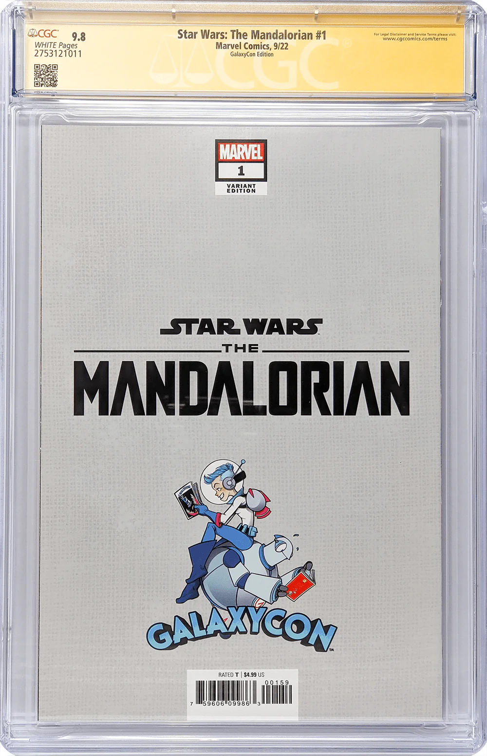Star Wars: The Mandalorian #1 GalaxyCon Raleigh 2022 Exclusive Variant CGC Signature Series 9.8 Signed Barnes & Jeanty - Image 13
