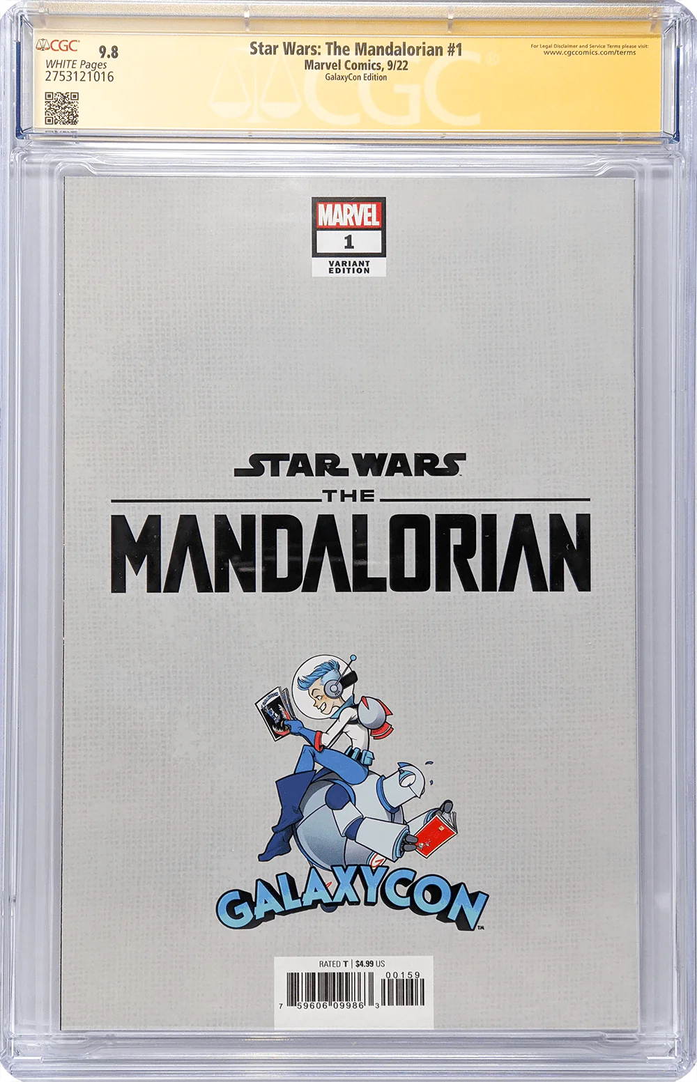 Star Wars: The Mandalorian #1 GalaxyCon Raleigh 2022 Exclusive Variant CGC Signature Series 9.8 Signed Barnes & Jeanty - Image 19