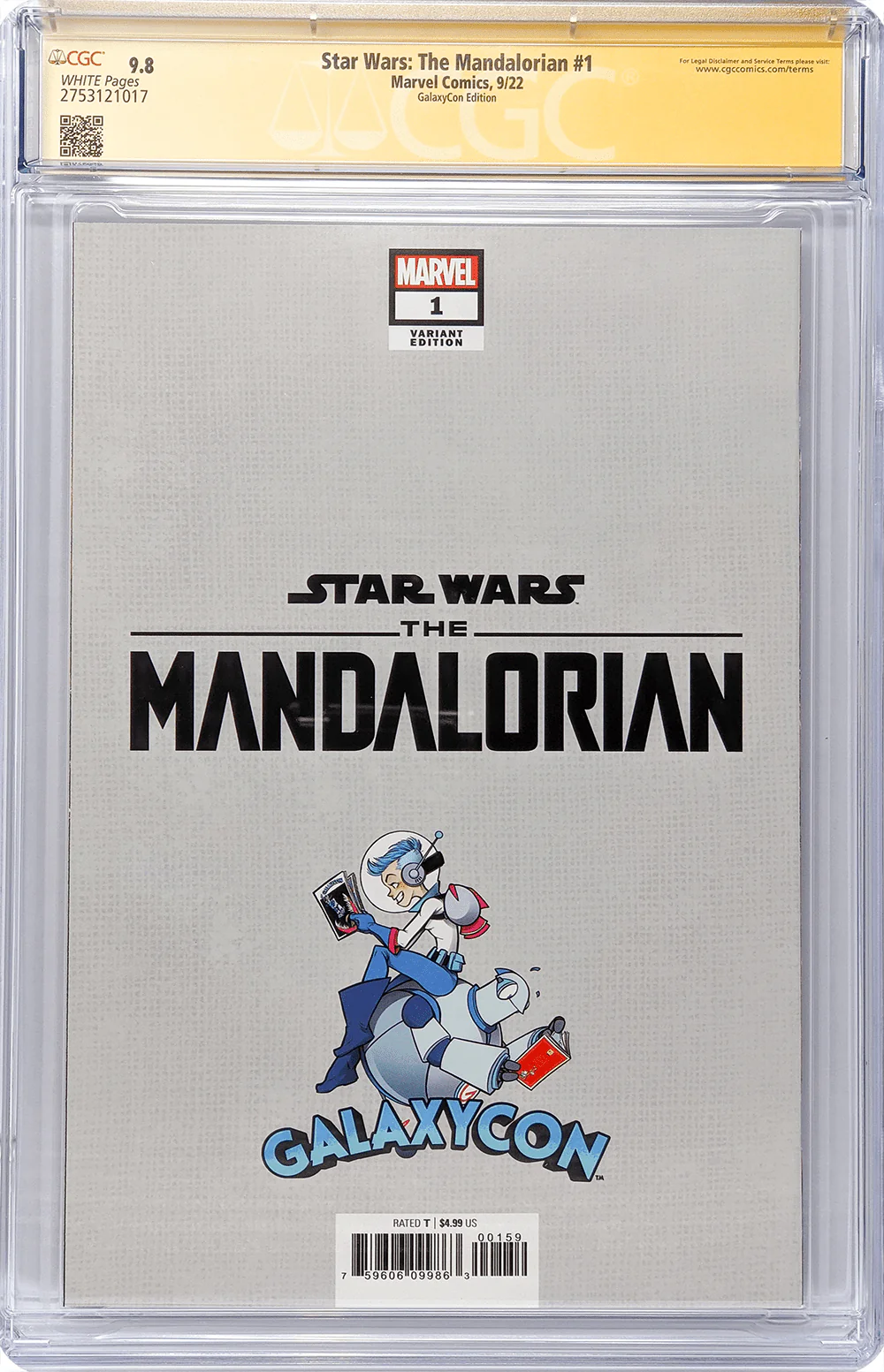 Star Wars: The Mandalorian #1 GalaxyCon Raleigh 2022 Exclusive Variant CGC Signature Series 9.8 Signed Barnes & Jeanty - Image 21