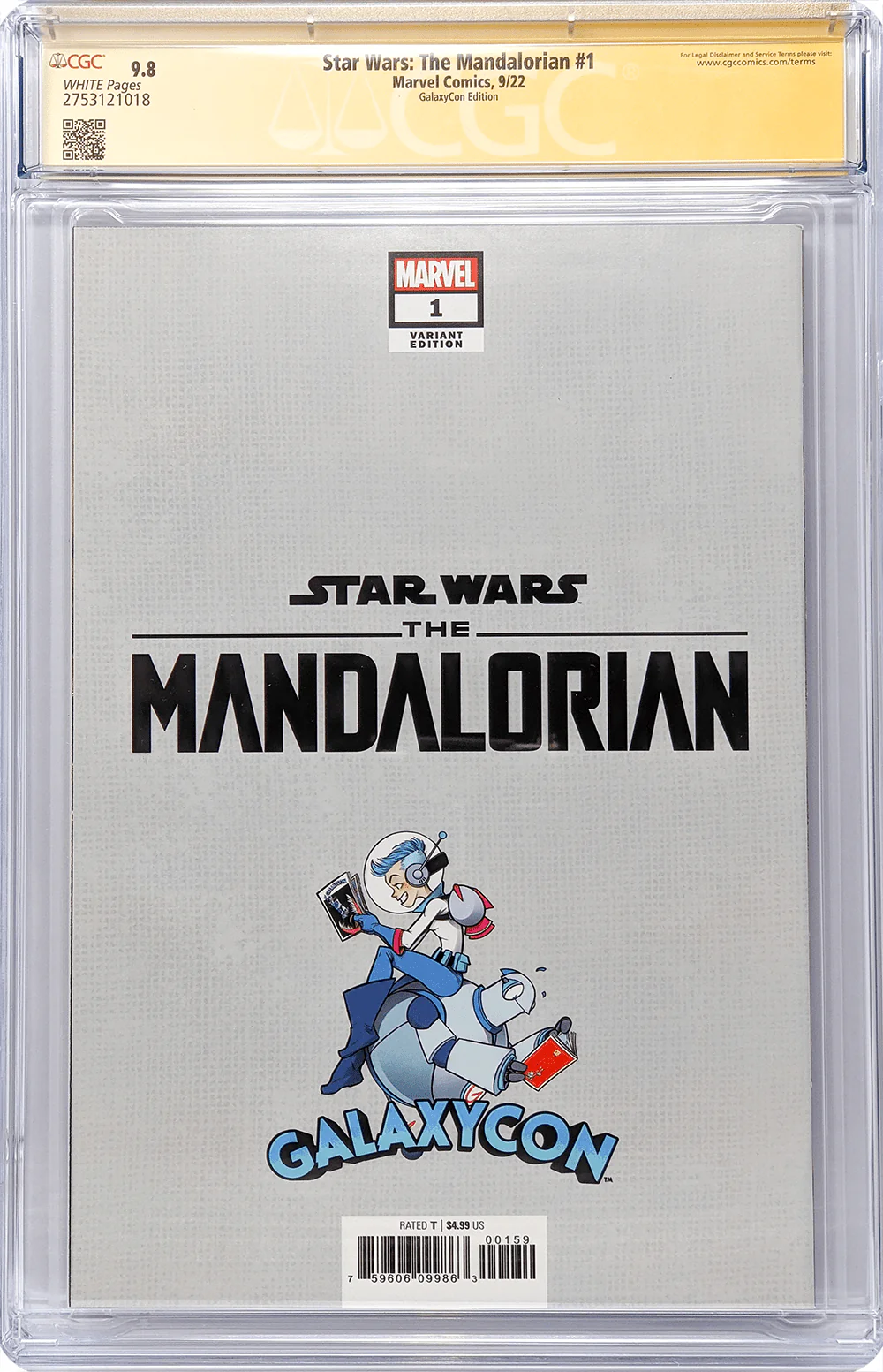 Star Wars: The Mandalorian #1 GalaxyCon Raleigh 2022 Exclusive Variant CGC Signature Series 9.8 Signed Barnes & Jeanty - Image 23