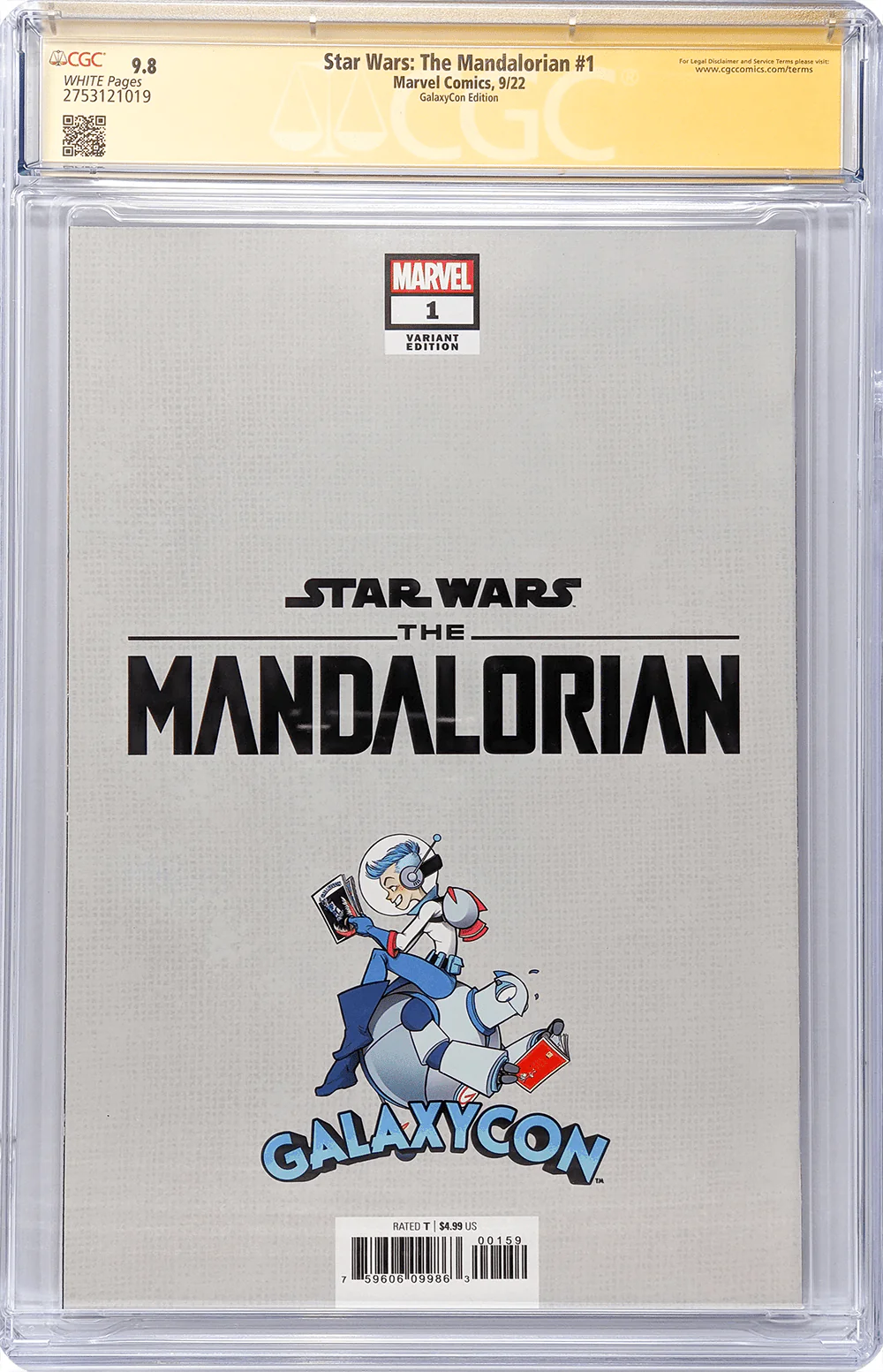 Star Wars: The Mandalorian #1 GalaxyCon Raleigh 2022 Exclusive Variant CGC Signature Series 9.8 Signed Barnes & Jeanty - Image 25