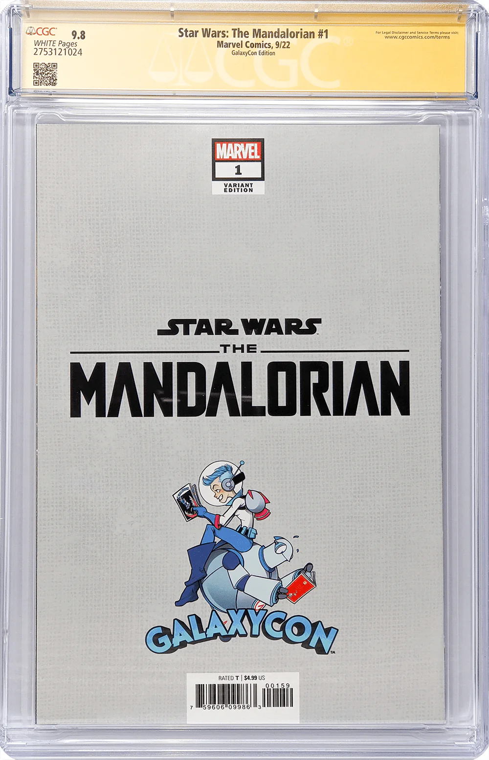 Star Wars: The Mandalorian #1 GalaxyCon Raleigh 2022 Exclusive Variant CGC Signature Series 9.8 Signed Barnes & Jeanty - Image 27
