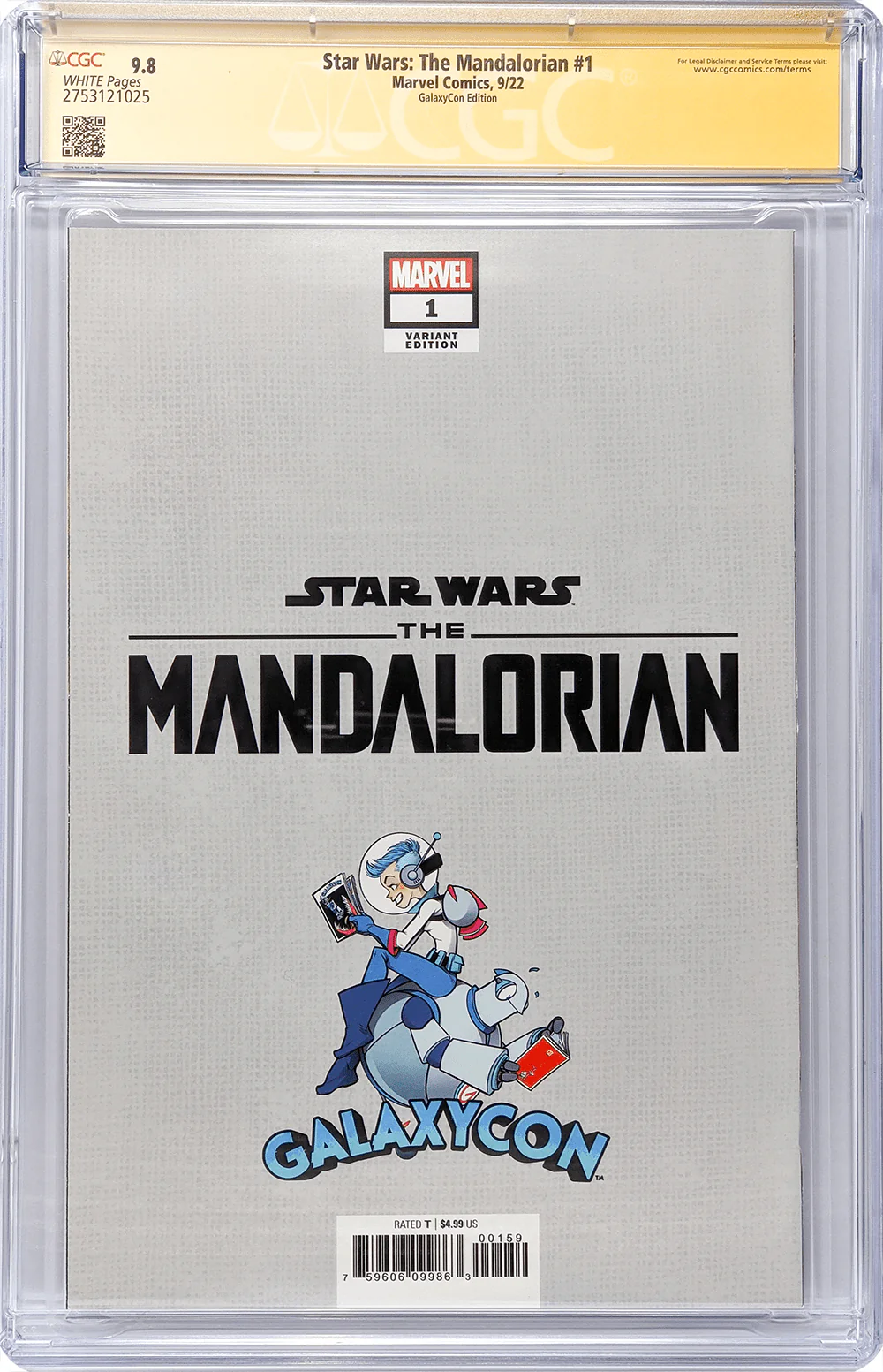 Star Wars: The Mandalorian #1 GalaxyCon Raleigh 2022 Exclusive Variant CGC Signature Series 9.8 Signed Barnes & Jeanty - Image 29