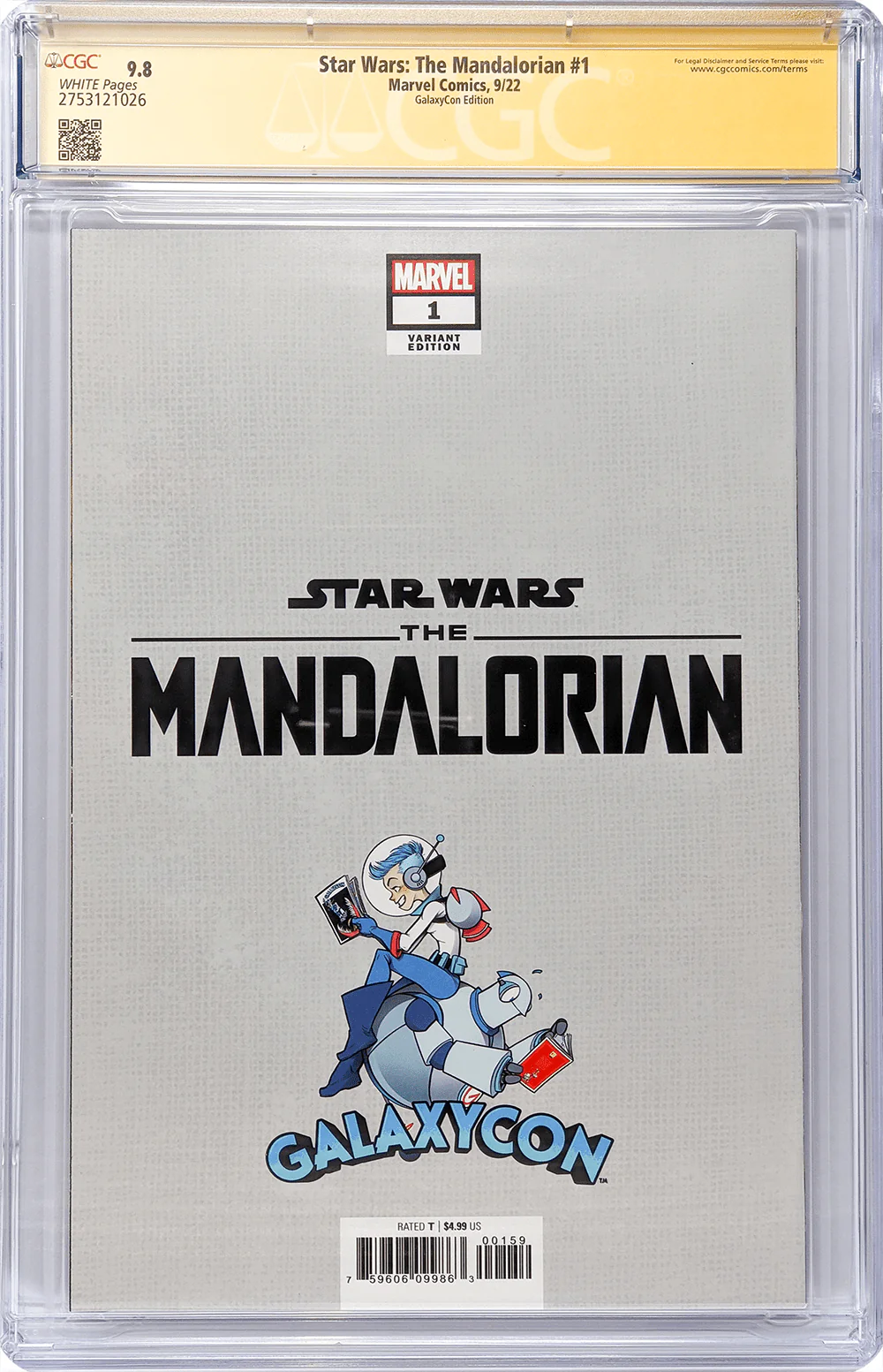 Star Wars: The Mandalorian #1 GalaxyCon Raleigh 2022 Exclusive Variant CGC Signature Series 9.8 Signed Barnes & Jeanty - Image 31