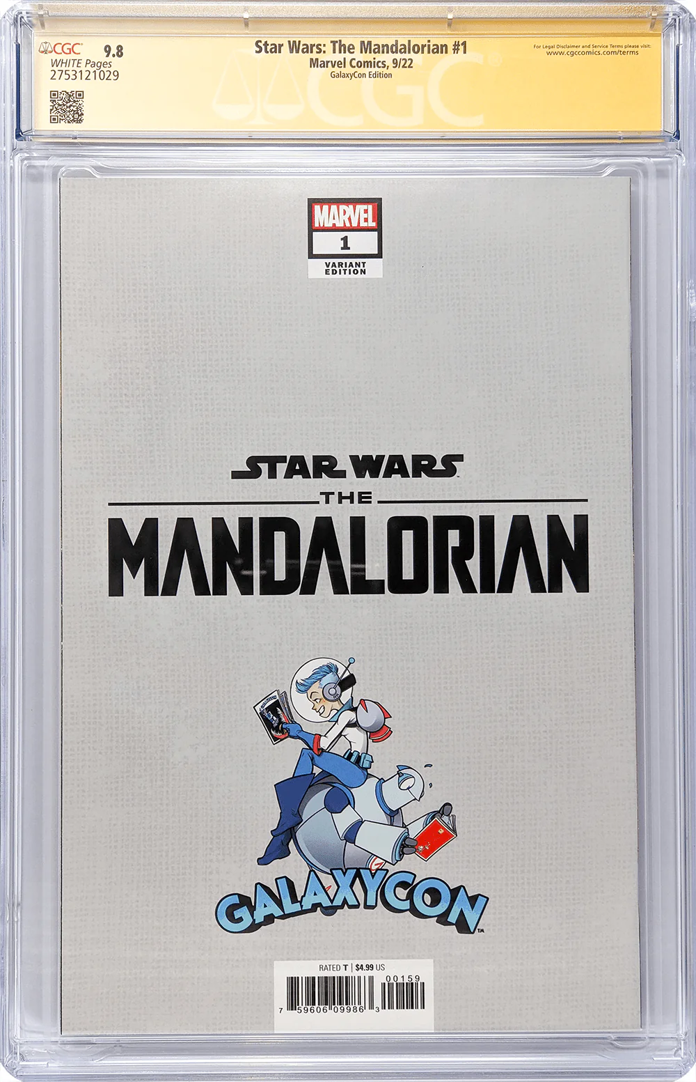 Star Wars: The Mandalorian #1 GalaxyCon Raleigh 2022 Exclusive Variant CGC Signature Series 9.8 Signed Barnes & Jeanty - Image 37