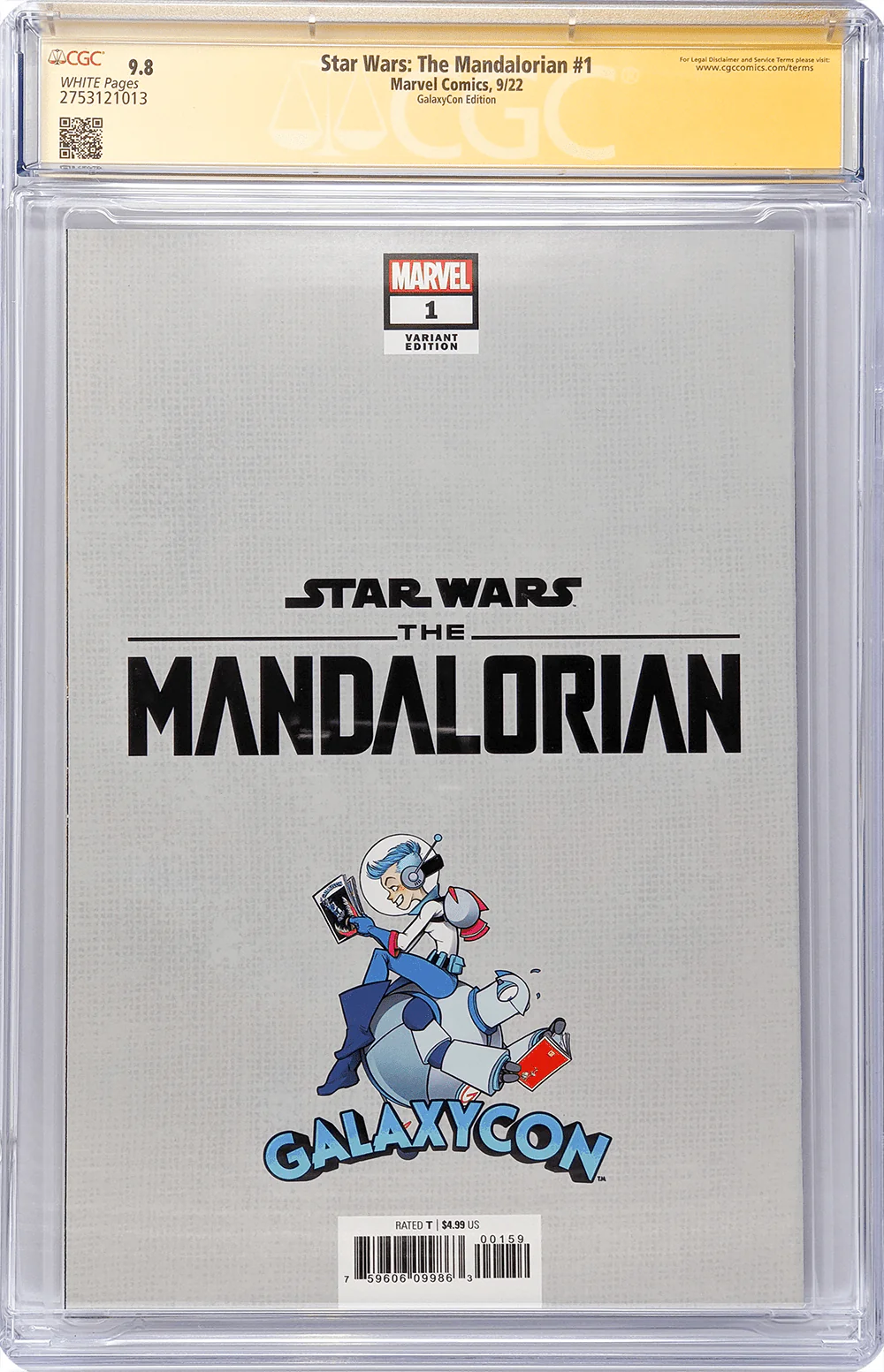 Star Wars: The Mandalorian #1 GalaxyCon Raleigh 2022 Exclusive Variant CGC Signature Series 9.8 Signed Barnes & Jeanty - Image 41
