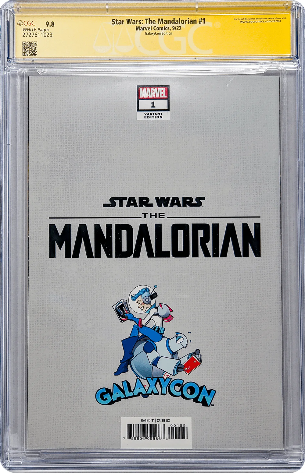 Star Wars: The Mandalorian #1 GalaxyCon Edition Marvel Comics CGC Signature Series 9.8 Signed Carano, Esposito - Image 11