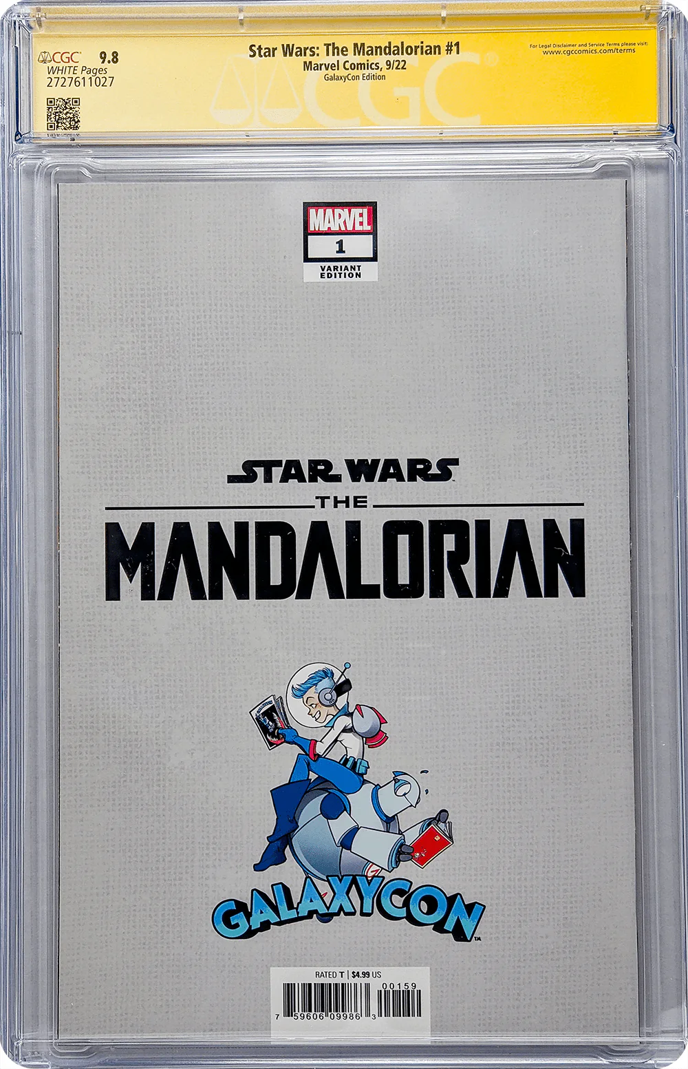 Star Wars: The Mandalorian #1 GalaxyCon Edition Marvel Comics CGC Signature Series 9.8 Signed Carano, Esposito - Image 13