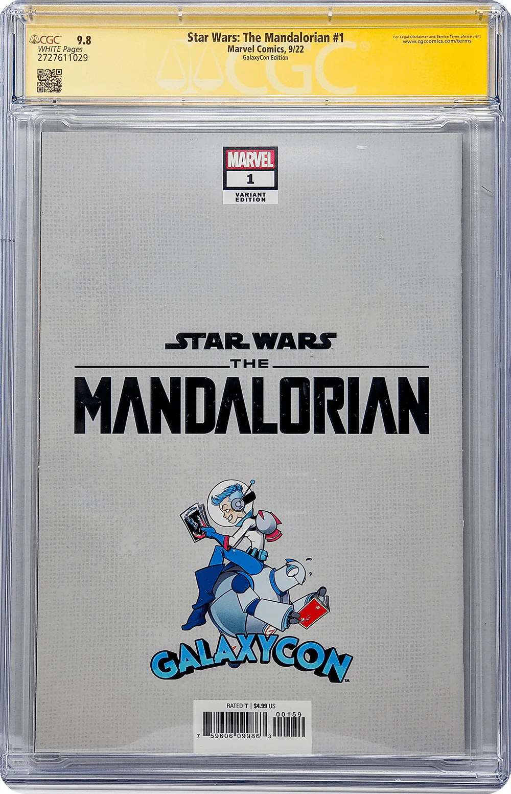Star Wars: The Mandalorian #1 GalaxyCon Edition Marvel Comics CGC Signature Series 9.8 Signed Carano, Esposito - Image 17
