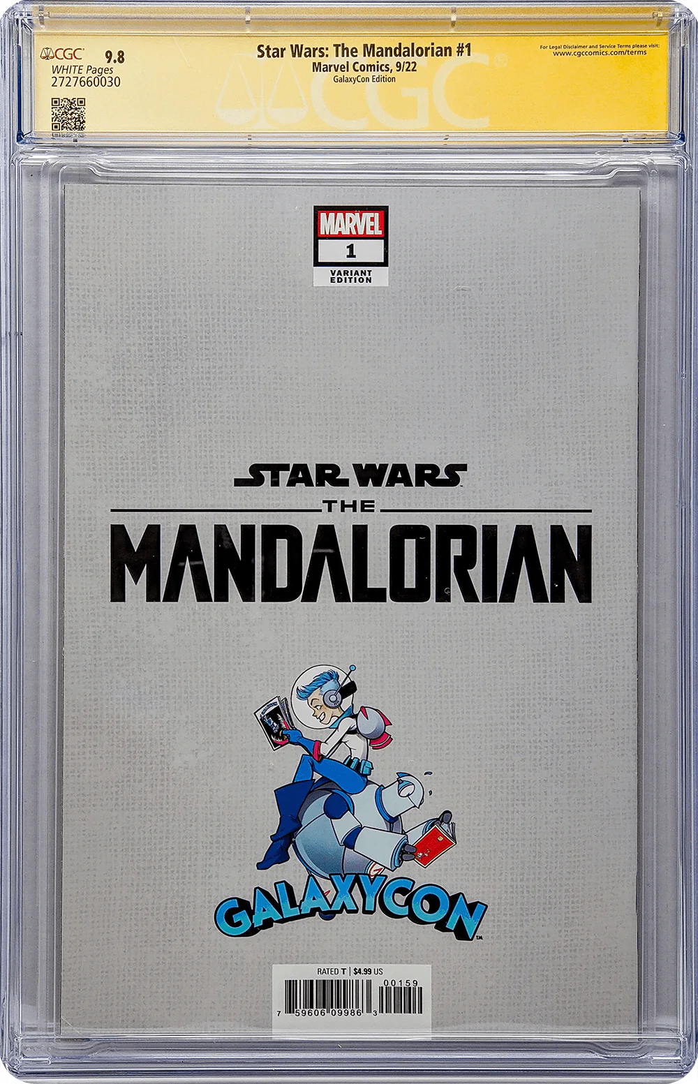 Star Wars: The Mandalorian #1 GalaxyCon Edition Marvel Comics CGC Signature Series 9.8 Signed Carano, Esposito - Image 21